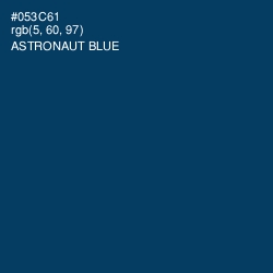 #053C61 - Astronaut Blue Color Image